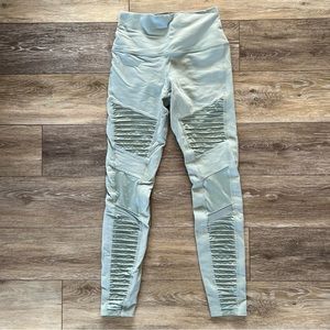 Alo Yoga High Waist Moto Legging in Glacier Blue 🩵